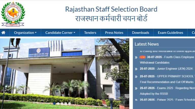 RSSB Patwari Cut Off Marks 2025